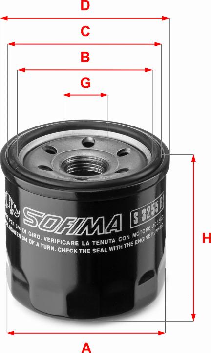 Sofima S 3255 R - Oil Filter autospares.lv
