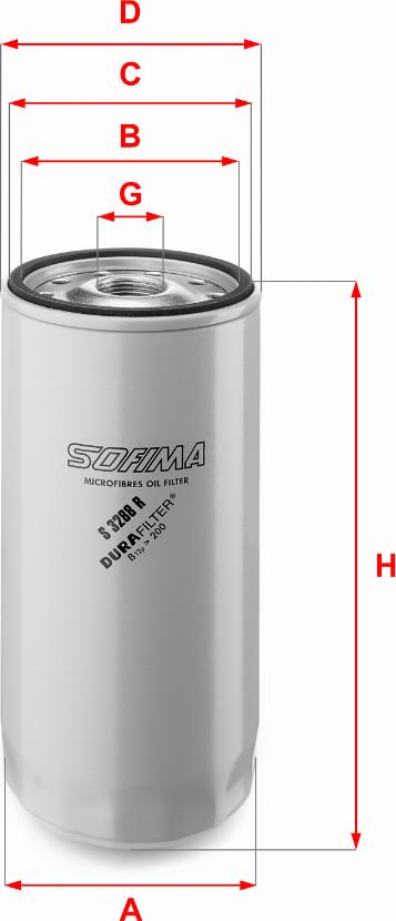 Sofima S 3288 R - Oil Filter autospares.lv