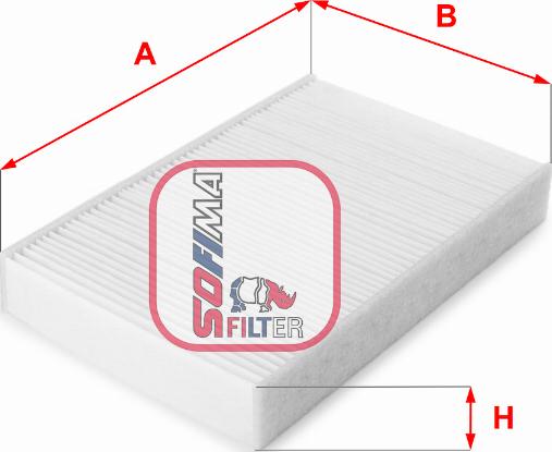 Sofima S 3223 C - Filter, interior air autospares.lv