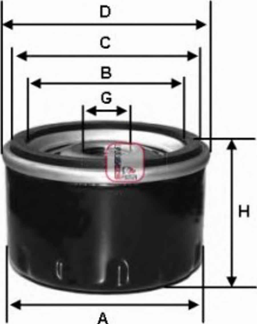 Sofima S 7410 R - Oil Filter autospares.lv