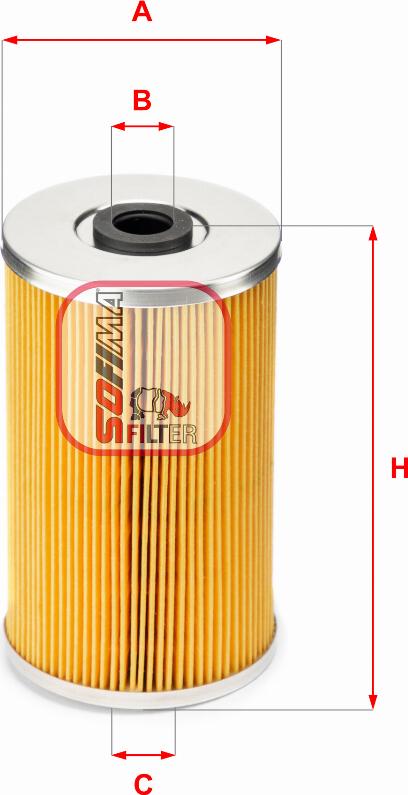 Sofima S 7411 N - Fuel filter autospares.lv