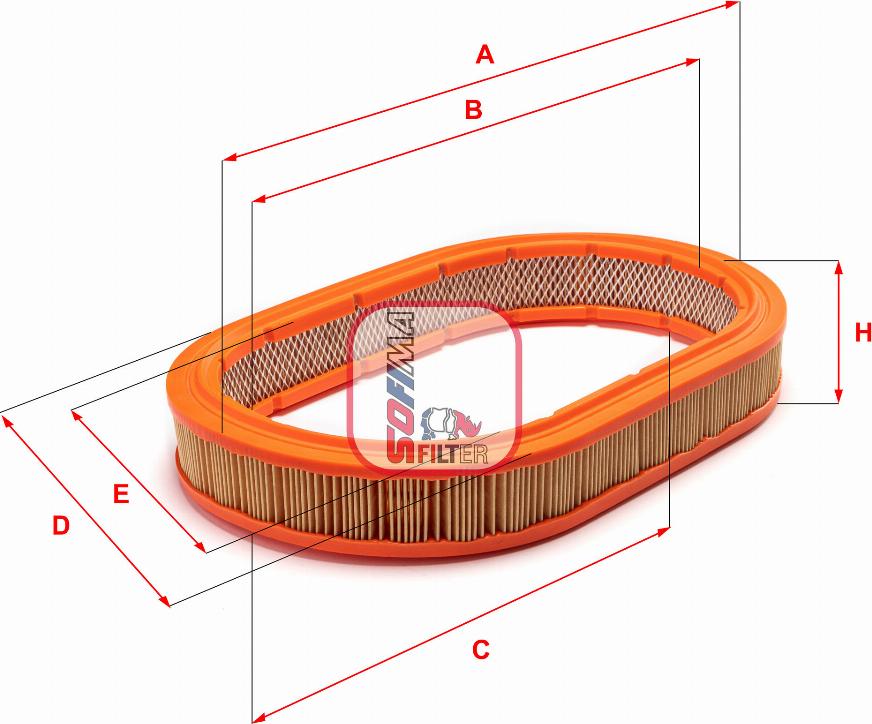 Sofima S 7520 A - Air Filter, engine autospares.lv