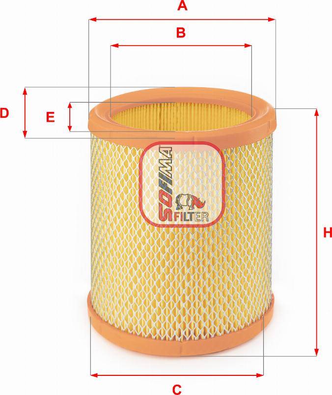 Sofima S 7196 A - Air Filter, engine autospares.lv