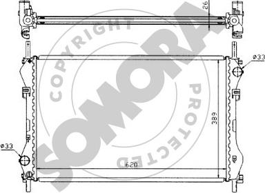 Somora 094440 - Radiator, engine cooling autospares.lv