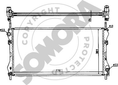 Somora 094441 - Radiator, engine cooling autospares.lv