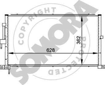 Somora 095260C - Condenser, air conditioning autospares.lv