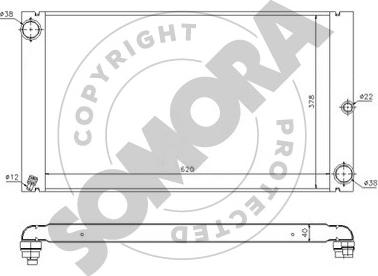 Somora 041340A - Radiator, engine cooling autospares.lv
