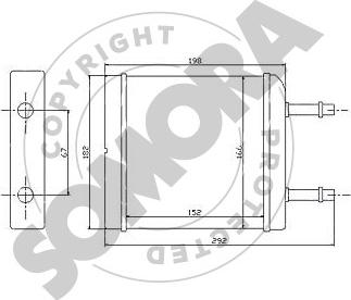 Somora 060050 - Heat Exchanger, interior heating autospares.lv