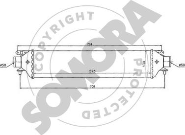 Somora 081545 - Intercooler, charger autospares.lv