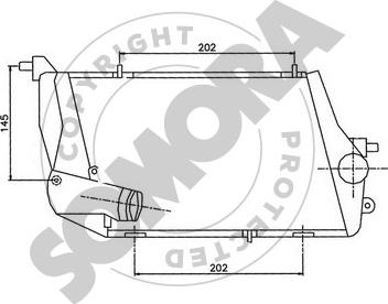 Somora 024145AL - Intercooler, charger autospares.lv