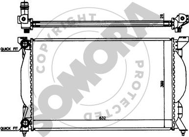 Somora 021540 - Radiator, engine cooling autospares.lv