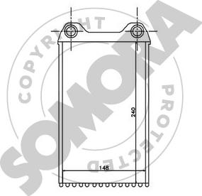 Somora 021550 - Heat Exchanger, interior heating autospares.lv