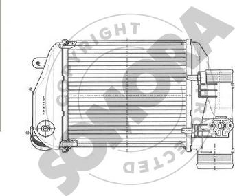 Somora 021045L - Intercooler, charger autospares.lv