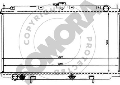 Somora 192341 - Radiator, engine cooling autospares.lv