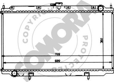 Somora 192342 - Radiator, engine cooling autospares.lv