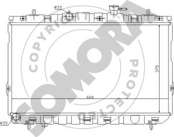 Somora 133240 - Radiator, engine cooling autospares.lv