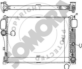 Somora 174440 - Radiator, engine cooling autospares.lv