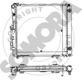 Somora 174040 - Radiator, engine cooling autospares.lv