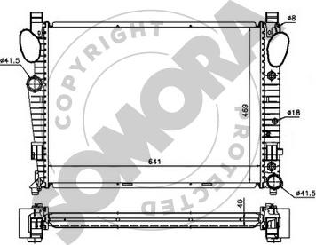 Somora 174240A - Radiator, engine cooling autospares.lv