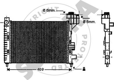 Somora 175040 - Radiator, engine cooling autospares.lv