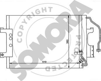 Somora 175060 - Condenser, air conditioning autospares.lv