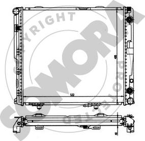 Somora 170449 - Radiator, engine cooling autospares.lv