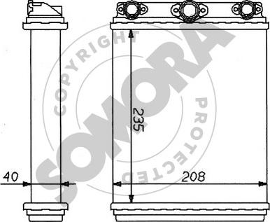 Somora 170450 - Heat Exchanger, interior heating autospares.lv