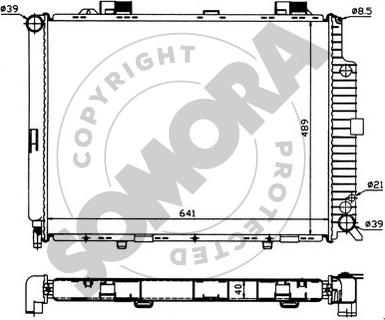 Somora 170646 - Radiator, engine cooling autospares.lv