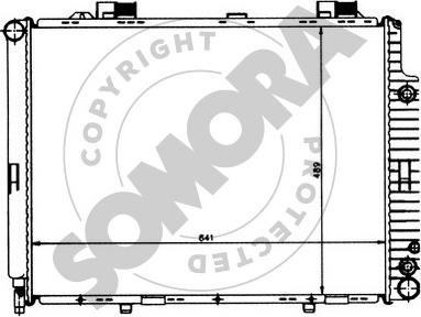 Somora 170641 - Radiator, engine cooling autospares.lv