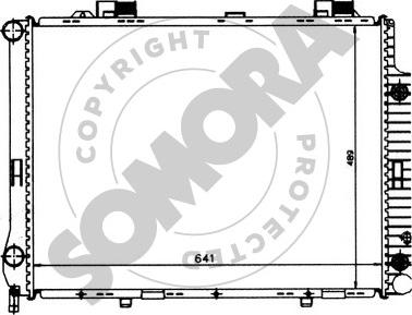 Somora 170642 - Radiator, engine cooling autospares.lv