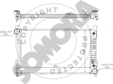 Somora 171340 - Radiator, engine cooling autospares.lv