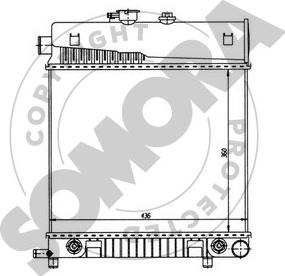 Somora 171240 - Radiator, engine cooling autospares.lv