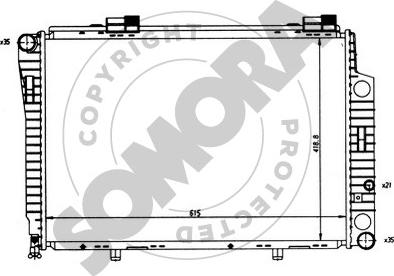 Somora 171241 - Radiator, engine cooling autospares.lv