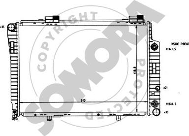 Somora 171248 - Radiator, engine cooling autospares.lv