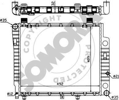 Somora 171243 - Radiator, engine cooling autospares.lv