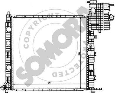 Somora 173040 - Radiator, engine cooling autospares.lv