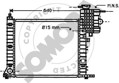 Somora 173041 - Radiator, engine cooling autospares.lv