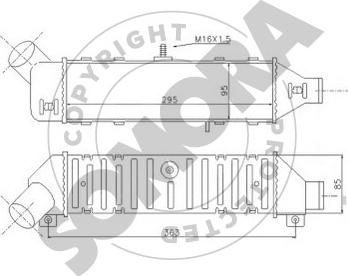 Somora 356045 - Intercooler, charger autospares.lv