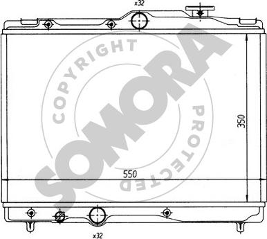 Somora 314142 - Radiator, engine cooling autospares.lv