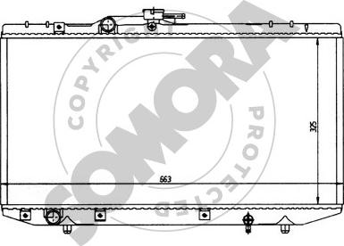 Somora 311141 - Radiator, engine cooling autospares.lv