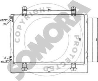 Somora 210260 - Condenser, air conditioning autospares.lv