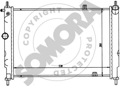 Somora 211541 - Radiator, engine cooling autospares.lv