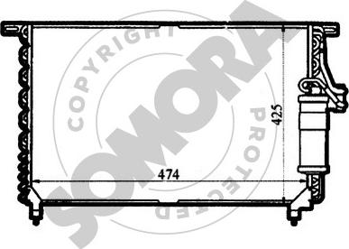 Somora 213260 - Condenser, air conditioning autospares.lv