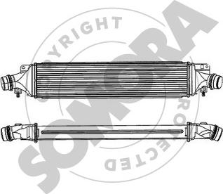 Somora 212645B - Intercooler, charger autospares.lv