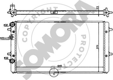 Somora 280440 - Radiator, engine cooling autospares.lv