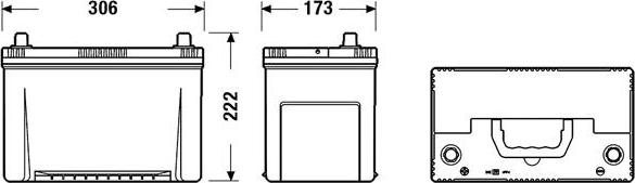 Sonnak SA955 - Starter Battery autospares.lv