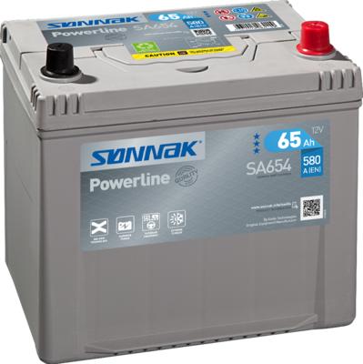 Sonnak SA654 - Starter Battery autospares.lv