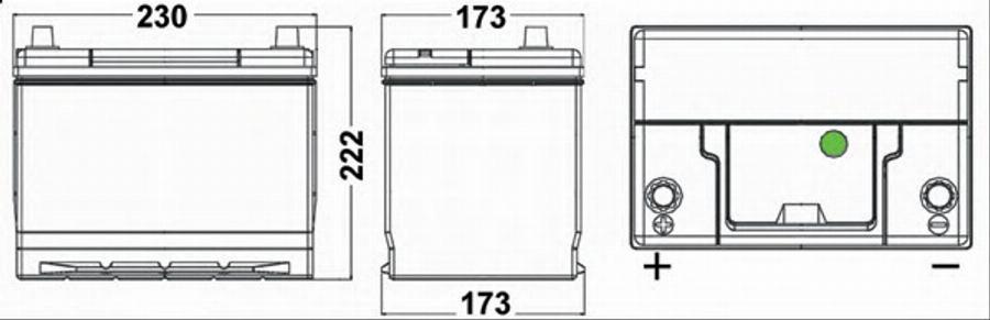 Sonnak SA655 - Starter Battery autospares.lv