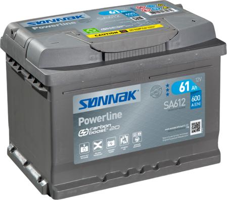 Sonnak SA612 - Starter Battery autospares.lv