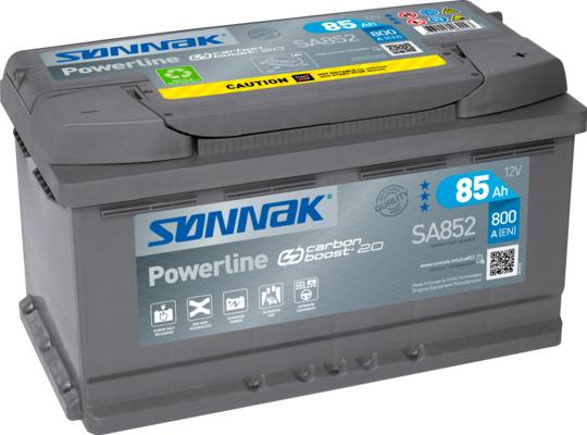 Sonnak SA852 - Starter Battery autospares.lv